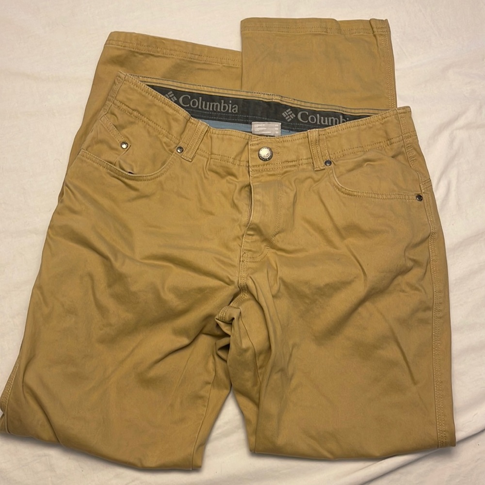 Columbia khaki pants mens 34 x 32